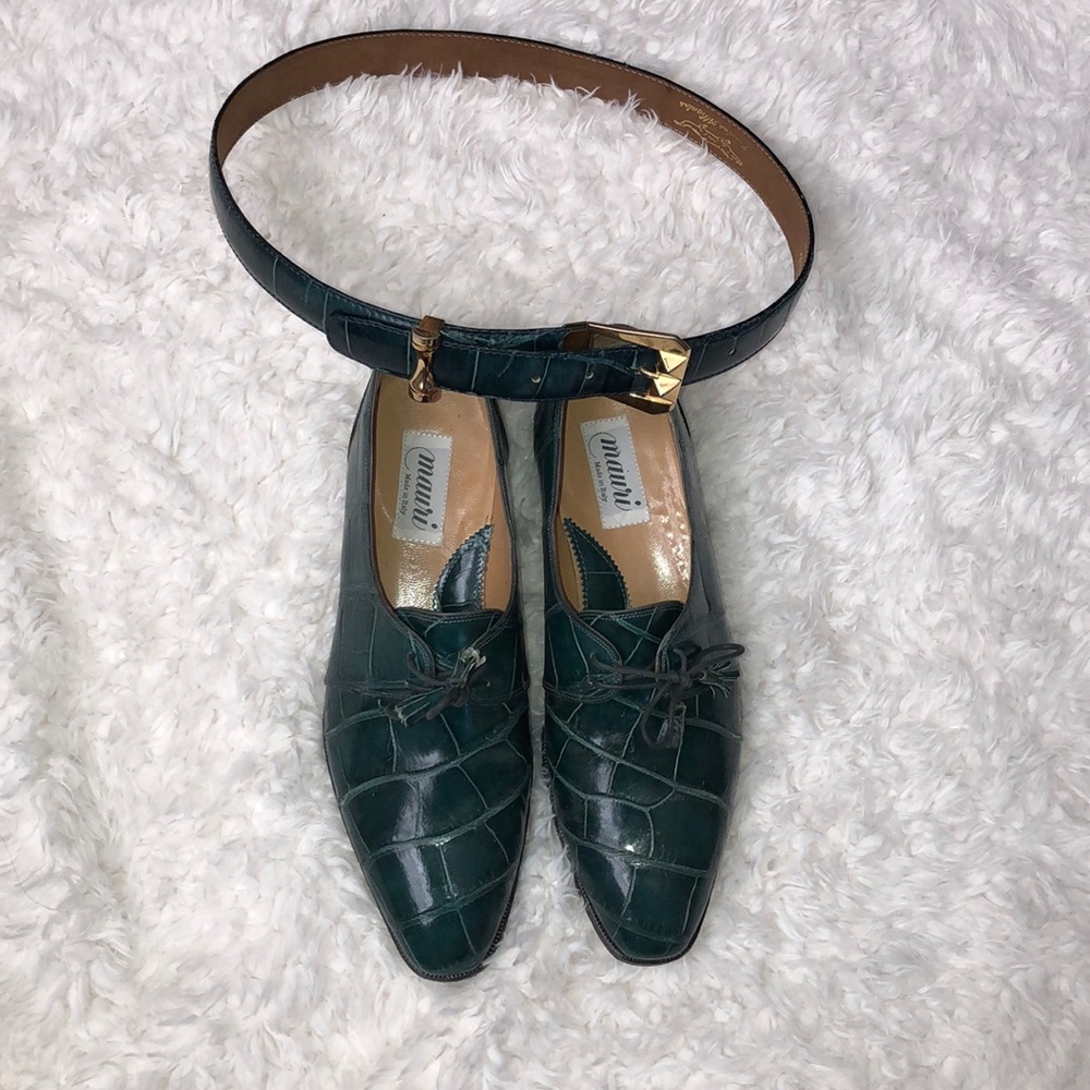 Dark green Men’s Italian dress shoes